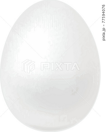 リアルな立っている卵のイメージイラスト ベクター画像 のイラスト素材