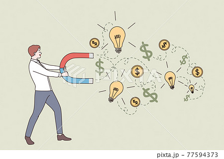 New idea, business success, money earning concept New idea, business success, money earning concept 77594373