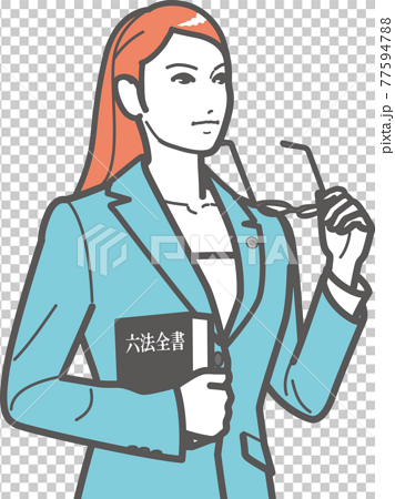 female lawyer drawing