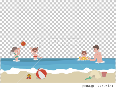 享受夏日海套的人 享受夏日海套的人 77596124
