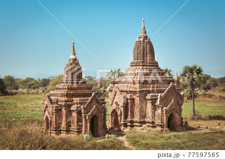 Temples of Bagan, Burma, Myanmar, Asia. Temples of Bagan, Burma, Myanmar, Asia. 77597565