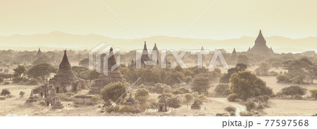 Temples of Bagan, Burma, Myanmar, Asia. Temples of Bagan, Burma, Myanmar, Asia. 77597568