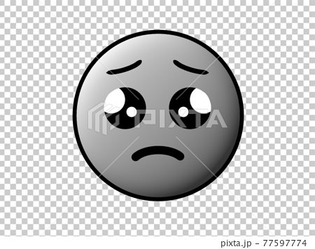 ぴえんうるうる悲しい絵文字sad Emojiのイラスト素材