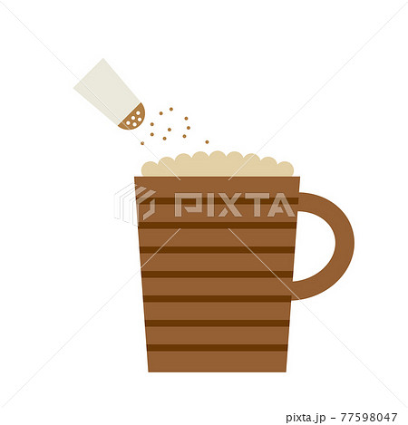 カフェラテのイメージイラストのイラスト素材 カフェラテのイメージイラストのイラスト素材
