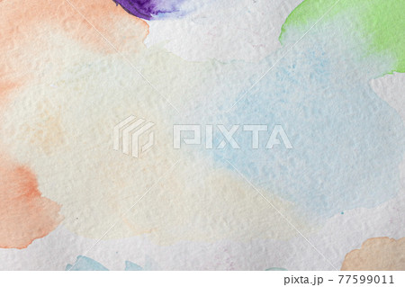 Beautiful colorful abstract painted background. Watercolor multi-colored pastel texture. 77599011