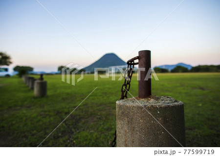 讃岐富士と河川敷公園 讃岐富士と河川敷公園 77599719