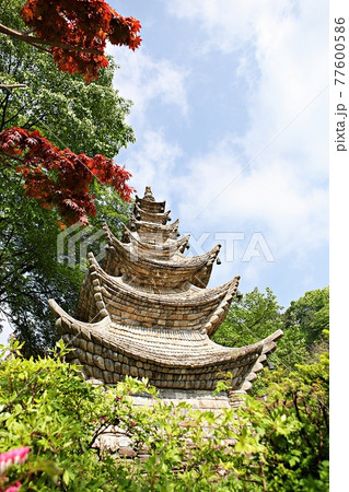 石塔 韓国 寺院 77600586