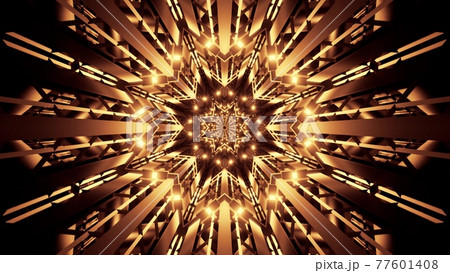 Crystal tunnel with golden illumination 4K UHD 3D illustration Crystal tunnel with golden illumination 4K UHD 3D illustration 77601408