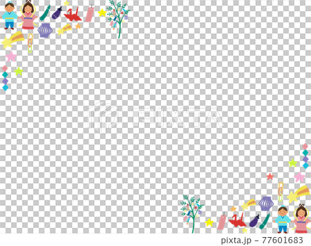 Tanabata triangular frame of acrylic painting 77601683