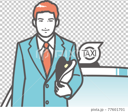 Male taxi driver (upper body) 77601701