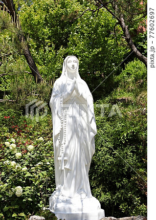 マリア像 石像 石像 聖母マリア 高さ36cm 母子像 達磨 奇石 珍品