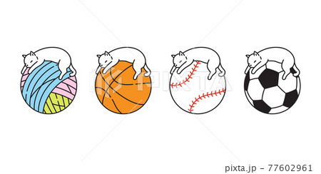 Doodle character for baseball player illustration Stock Vector