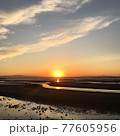 沈む夕陽 77605956