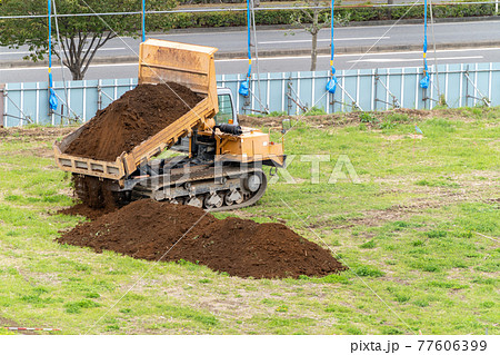 掘削土運搬 キャリアダンプ クローラーキャリア 不整地運搬車 掘削土運搬 キャリアダンプ クローラーキャリア 不整地運搬車 77606399