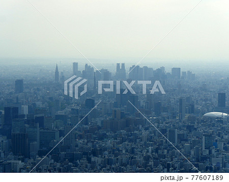 東京都心空撮 77607189