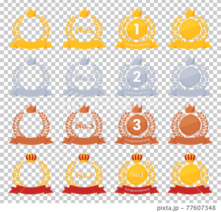 排行_可愛月桂冠框素材套裝_絲帶_金銀銅 排行_可愛月桂冠框素材套裝_絲帶_金銀銅 77607348