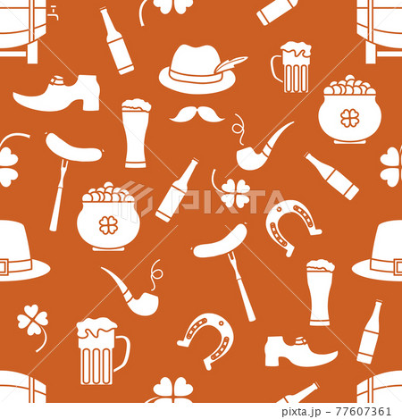 Vector Pattern St. Patrick's Day Ireland Irish 77607361
