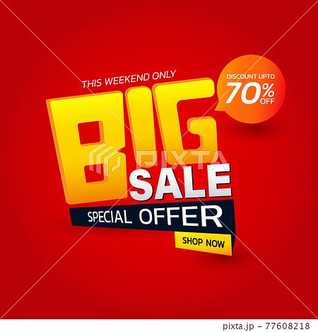 big sale Template Banner ector illustration 77608218