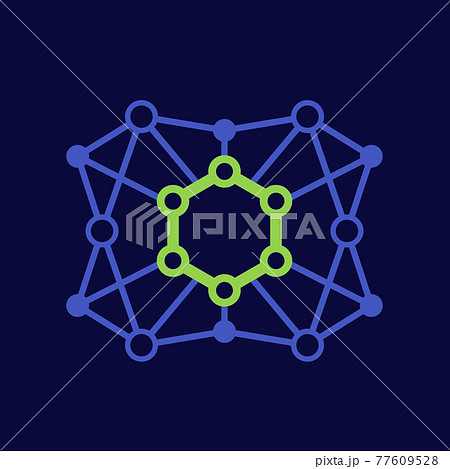 graphene, carbon material icon, vector graphene, carbon material icon, vector 77609528
