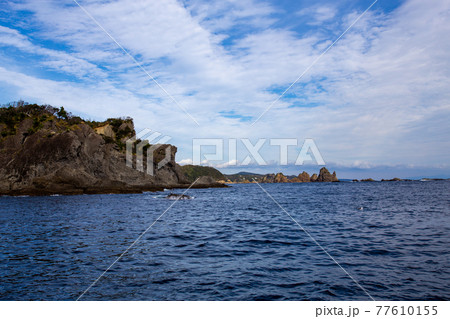 石廊崎岬めぐり遊覧船からの眺め 石廊崎岬めぐり遊覧船からの眺め 77610155