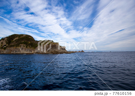 石廊崎岬めぐり遊覧船からの眺め 77610156