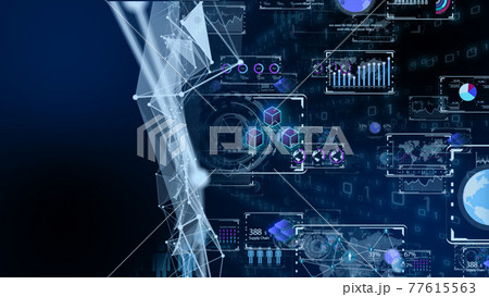 デジタル営業 在宅勤務 テレワーク IoTによる大都市のデジタル化 背景画像のイメージ デジタル営業 在宅勤務 テレワーク IoTによる大都市のデジタル化 背景画像のイメージ 77615563