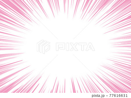 放射状背景 ピンク 77616631