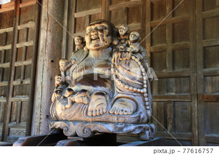 招福布袋尊・立石寺根本中堂（山形県・山形市） 77616757