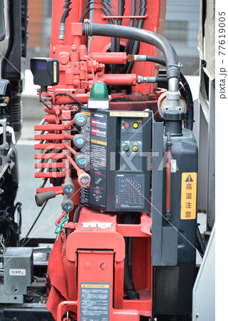 トラック荷台、カーゴクレーンの操作レバー 77619005