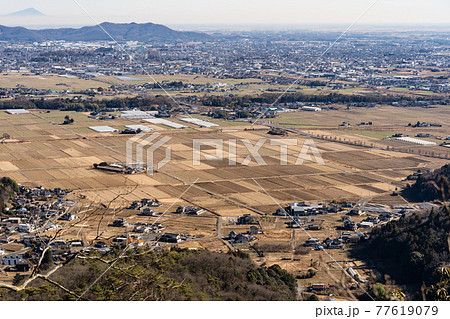 栃木百名山 大小山 見晴台からの眺望 栃木県足利市 冬 栃木百名山 大小山 見晴台からの眺望 栃木県足利市 冬 77619079