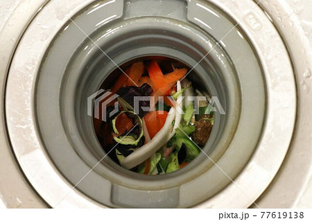 ディスポーザーに入った野菜の捨てちゃうところ 77619138