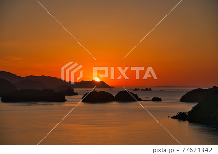 高塚台展望台からの眺望(日の出)　【三重県北牟婁郡紀北町】 77621342