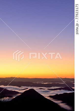 大江山からの福知山盆地の雲海 77623175