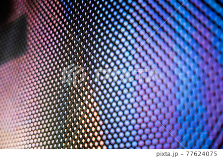 CloseUp LED blurred screen. LED soft focus background. abstract background ideal for design. 77624075