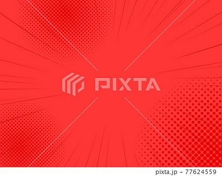 集中線とハーフトーン ベクター素材のイラスト素材