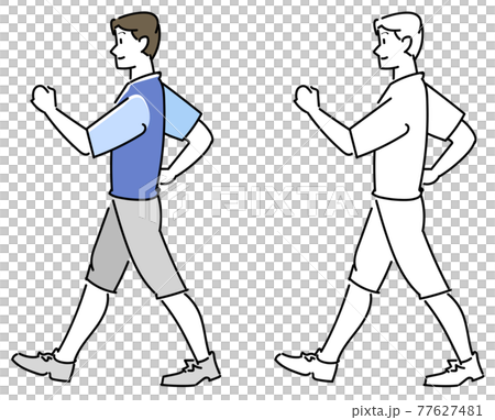 男人走路 77627481