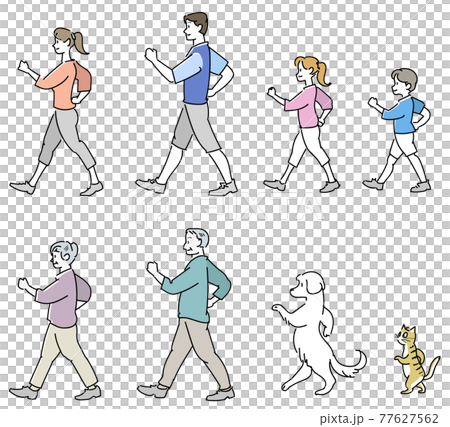 Walking family set 77627562