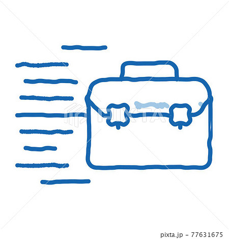 Fast Fly Case doodle icon hand drawn illustration Fast Fly Case doodle icon hand drawn illustration 77631675