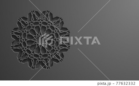 Black islamic pattern geometric background. Ramadan kareem oriental style vector illustration. Ramadhan mubarak vector pattern. Arabic ornament illustration. EPS10. Black islamic pattern geometric background. Ramadan kareem oriental style vector illustration. Ramadhan mubarak vector pattern. Arabic ornament illustration. EPS10. 77632332
