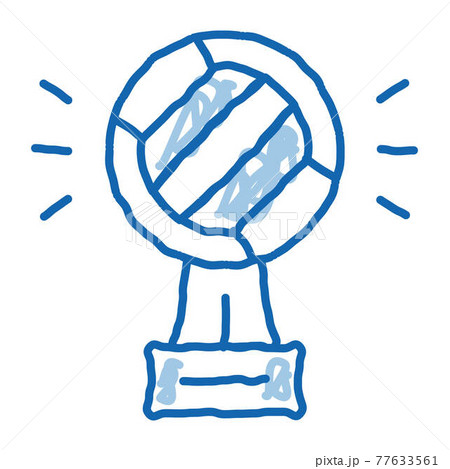 Champion Cup doodle icon hand drawn illustration Champion Cup doodle icon hand drawn illustration 77633561