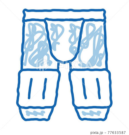 Safety Pants doodle icon hand drawn illustration 77633587