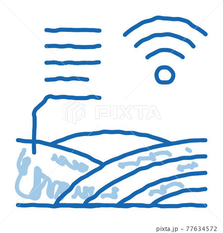 Smart Farm doodle icon hand drawn illustration Smart Farm doodle icon hand drawn illustration 77634572