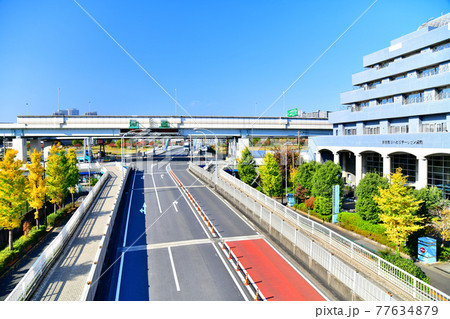 首都高6号向島線 堤通出入口、水神大橋方面を望む(東京都墨田区)【2020.11】 首都高6号向島線 堤通出入口、水神大橋方面を望む(東京都墨田区)【2020.11】 77634879