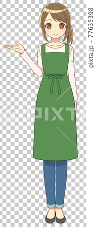 A woman in an apron to guide you A woman in an apron to guide you 77635398