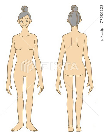 Naked woman - Stock Illustration [77636122] - PIXTA