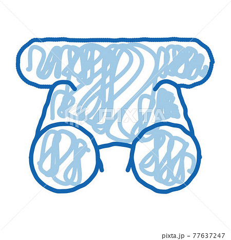 Glasses For Sight doodle icon hand drawn illustration Glasses For Sight doodle icon hand drawn illustration 77637247