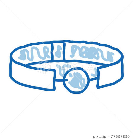 Ball Gag Sex Toy doodle icon hand drawn illustration 77637830