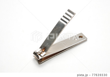 Nail clippers on white background 77639330