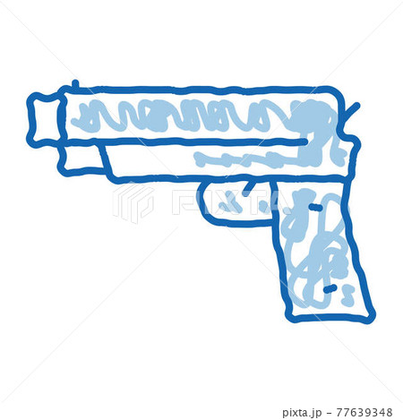 Iron Shooting Gun doodle icon hand drawn illustration Iron Shooting Gun doodle icon hand drawn illustration 77639348