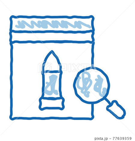 Bullet Evidence Poly Bag doodle icon hand drawn illustration Bullet Evidence Poly Bag doodle icon hand drawn illustration 77639359